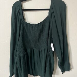 Old Navy Dark Green Blouse